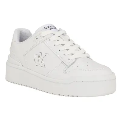 Calvin Klein Women's ASHIER Sneaker White 7.5