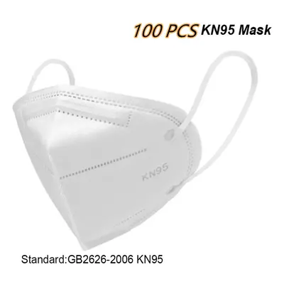 100pcs KN95 Mask,5-Layers Protective Face Mask, Dust Respirators KN95= N95 = KF94 FFP2 CE certif