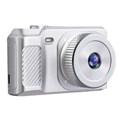 (Silver) 1080P Digital Camera Retro Style with Carry-On Feature