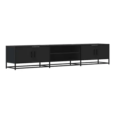 vidaXL TV Cabinet TV Stand Entertainment Centre TV Unit Black Engineered Wood