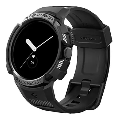 Spigen Rugged Armor Pro Designed for Google Pixel Watch Case with Band