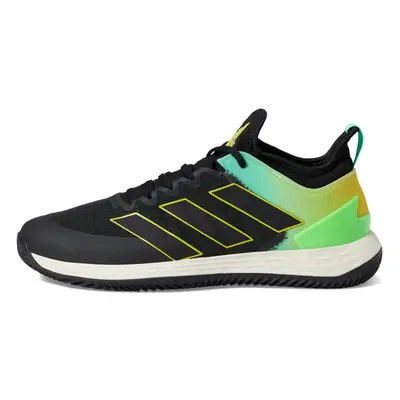 adidas Men's Adizero Ubersonic Tennis Shoe Black/Black/Beam Yellow