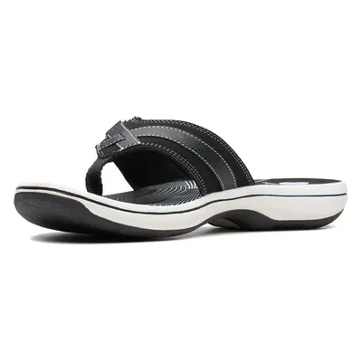 Clarks Women's Breeze Sea Flip-Flop Black Synthetic