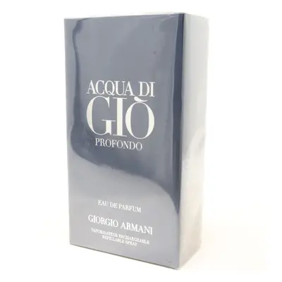 Acqua Di Gio Profondo by Giorgio Armani Eau De Parfum 6.7oz Spray New With Box