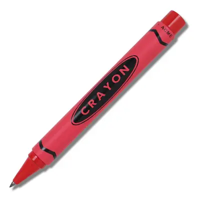 ACME Studios Crayon - Red Retractable Roller Ball Pen by Adrian Olabuenaga (PACME3RDRR)