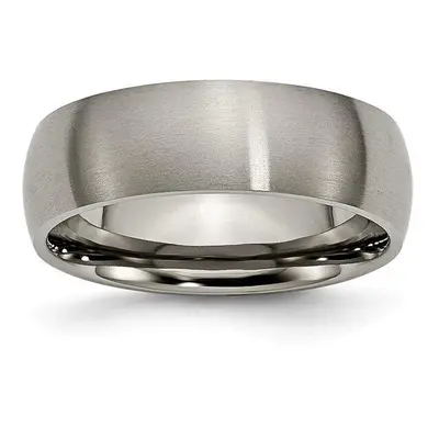 7 mm Titanium Brushed Band, Size