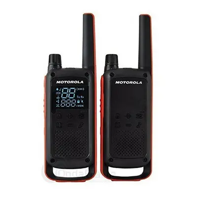 Walkie-Talkie Motorola T82 (2 Pcs) Black Orange