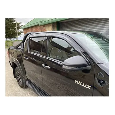 Wind Deflectors Set for Toyota Hilux 2016+ Double Cab (4 pieces)