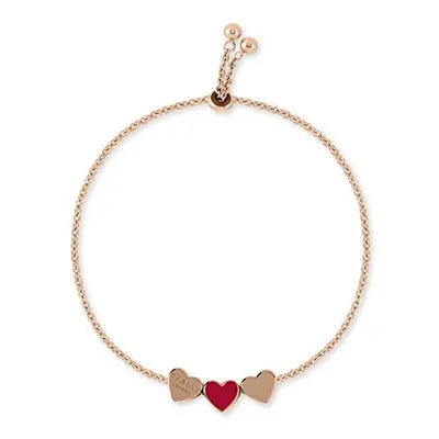 RADLEY Hello Love Ladies 18ct Rose Gold Plated Red enamel Adjustable Bracelet RYJ3092S-CARD, One