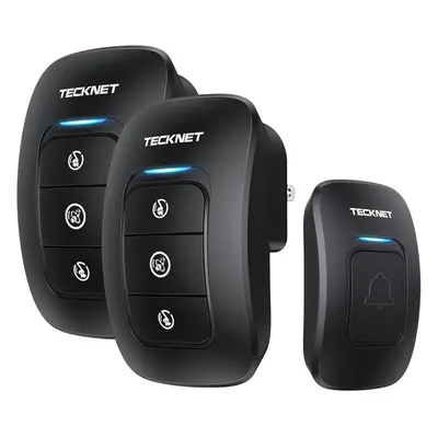 TECKNET Wireless Doorbell, IP55 Waterproof Doorbell Chime Kit