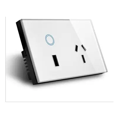 (White) WiFi 2.4G 110V-240V US Standard Smart Switch Electrical Socket Wifi USB Wall Socket