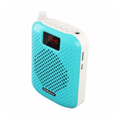 (Blue) Portable Bluetooth Speaker Microphone Voice Amplifier Booster Megaphone Speaker