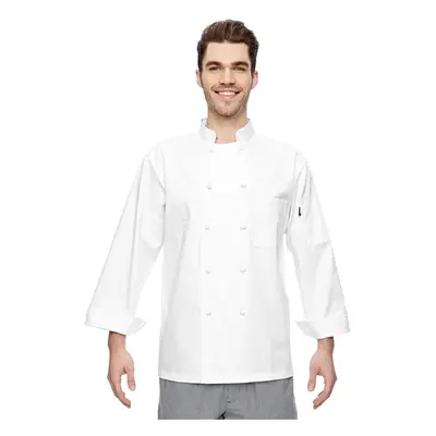 Dickies Men's Francesco Classic Chef Coat White Large