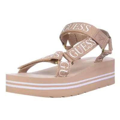 Guess Women's AVIN Wedge Sandal Rose Gold