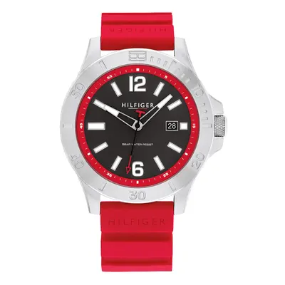 Tommy Hilfiger Men's Quartz Stainless Steel Case and Silicone