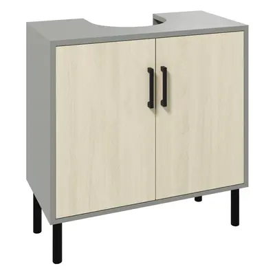 kleankin Bathroom Sink Cabinet, Under Sink Basin Storage Cupboard with Shelf