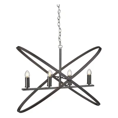 Searchlight Hoopla Light Pendant Pewter