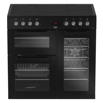 Beko KDVC90K 90cm Electric Range Cooker with Ceramic Hob - Black