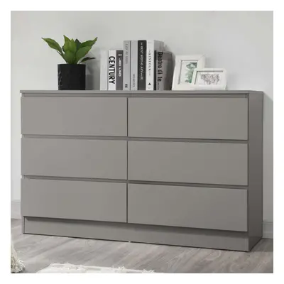 Grey Chest of Drawers Birlea Oslo Scandia Retro