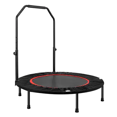 (Black&Red) Foldable Fitness Trampoline Rebounder Exercise