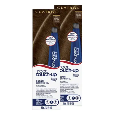 Clairol Root Touch-Up Semi-Permanent Hair Color Blending Gel Medium Brown Pack of