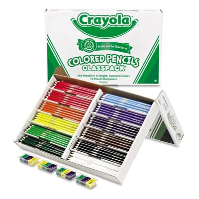 Crayola Colored Woodcase Pencil Classpack 3.3 mm Assorted