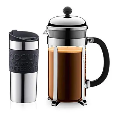 Chambord Coffee Set with Cafetiere and Travel Mug - Giftpack