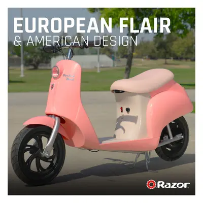 Razor Pocket Mod Capri24V Electric Girl Pink Scooter For Years +