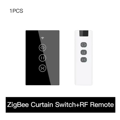 (1 US and Remote) 433MHz Smart Touch Curtain Switch Roller Blinds Shutter Wireless Control Relay