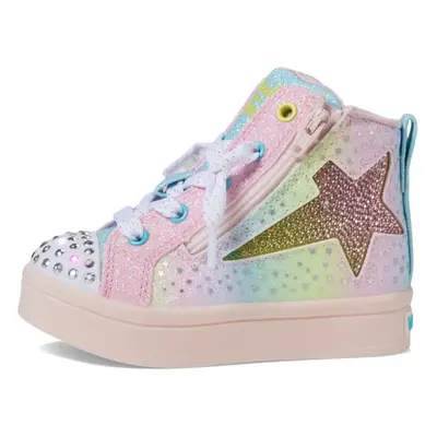 Skechers Girls TWI-Lites 2.0-Star ZIPS Sneaker Pink/Multi 13.5 Littl