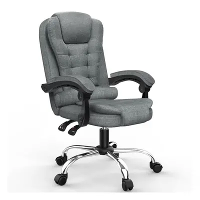 (Black Grey) High Back Ergonomic Reclining Office Chair