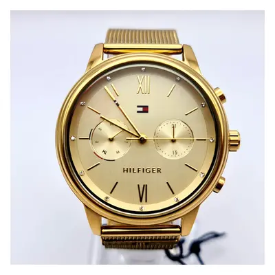 NEW TOMMY HILFIGER BLAKE TH1782302 MESH YELLOW GOLD TONE WOMEN'S WATCH