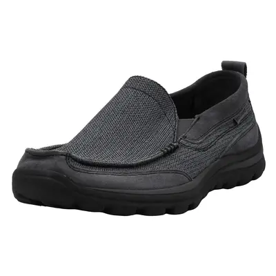 Skechers Men's Superior Milford Loafer Charcoal/Black 9.5 X-Wide