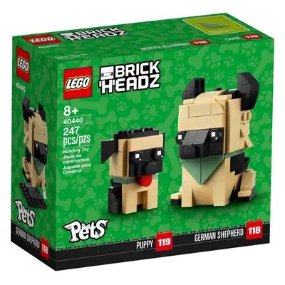 LEGO Brickheadz Puppy & German Shepherd Set