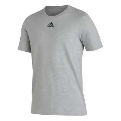 adidas Mens SS Pregame Bos Tee Medium Grey Heather MD