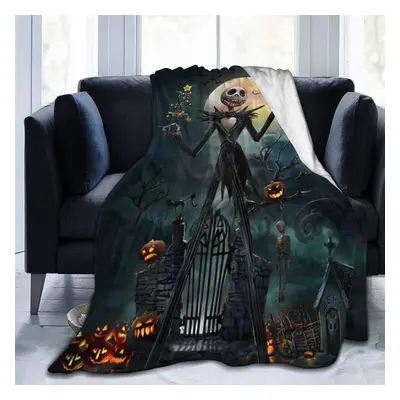 (150CM X 200CM) The Nightmare Before Christmas Jack & Sally Ultra Soft Micro Fleece Blanket, Air