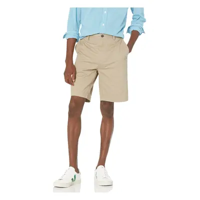 Amazon Essentials Men's Classic-Fit 9"" Short Khaki Brown