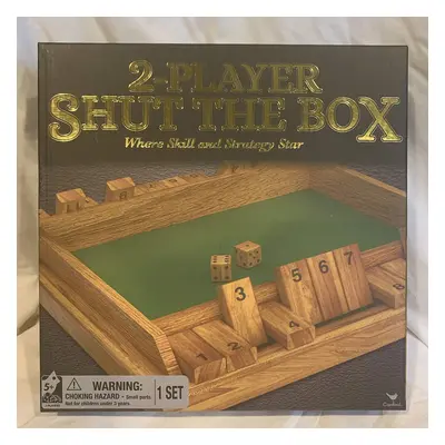 Cardinal TwoPlayer Wood Shut The Box Game Piece Multicolor One Size