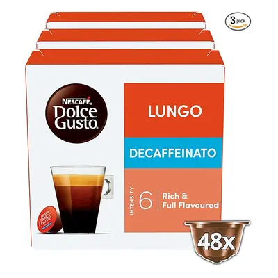 NESCAFÃ Dolce Gusto Lungo Decaf Coffee Pods - total of Coffee Capsules - Decaffeinated Coffee (