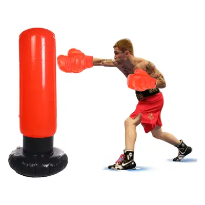 Boxing Punching Bag Free Standing Inflatable Tumbler Decompression Boxing Training for Adult Kid