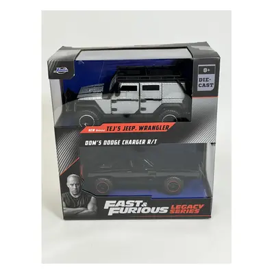 Fast and Furious Twin Set Tejs Jeep Wrangler and Doms Dodge 1:32