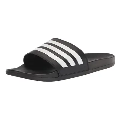 adidas Adult Adilette Comfort Slides Core Black/White/Core Black