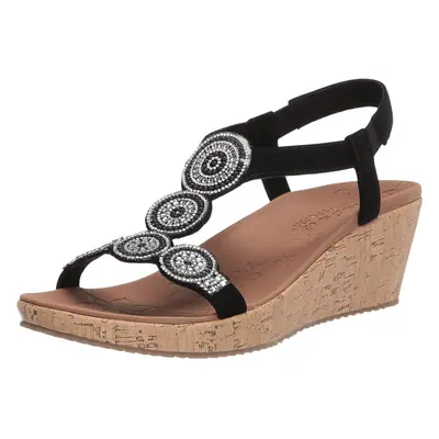 Skechers womens Beverlee - Date Glam Sandal Black