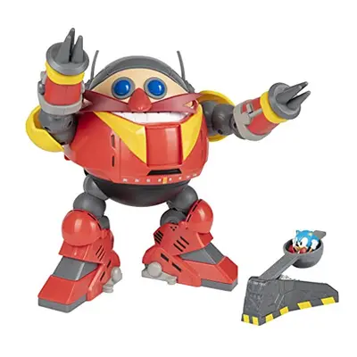 Sonic The Hedgehog Jakks Pacific Giant Eggman Robot Battle Set CS (Net),Red,grey and Yellow