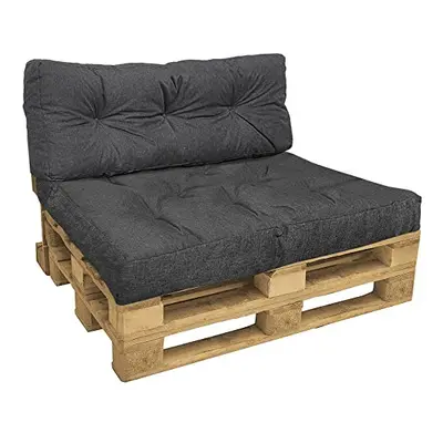 Euro Pallet Cushions Set for Outdoor or Indoor, Pallet Seat Cushions 120x80, Pallet Back Cushion