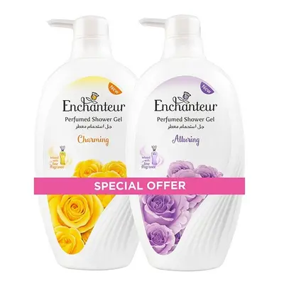 Enchanteur Perfumed Shower Gel Charming & Alluring 550ml Pack of