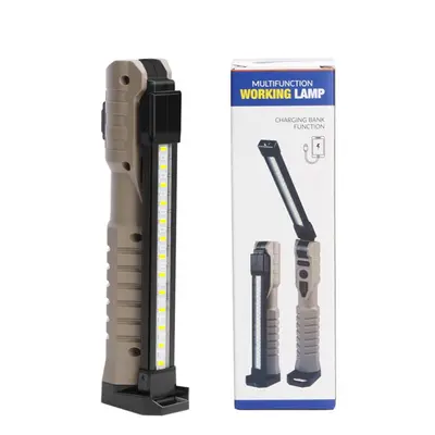 Rechargeable LED Work Light Lumens COB Work Lights with Power Capacity Indicator Handled Flashli