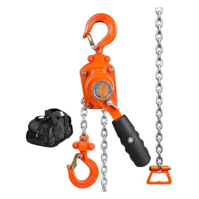 VEVOR Manual Lever Chain Hoist 1/4 Ton lbs Capacity FT Come Along G80 Galvanized Carbon Steel wi