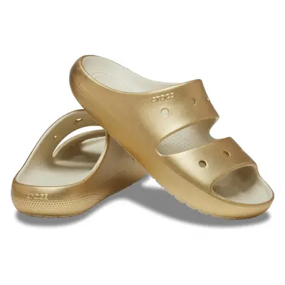 Crocs Unisex Classic Sandal V2 Slide Gold US Men