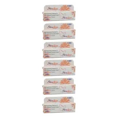 Skin Shine Beauty Tube Cream For Extra Glowing & Fair Skin - 15g (Pack Of 6)